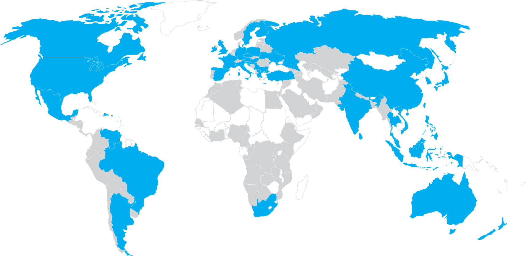 Map of Nielsen's global data-tracking footprint