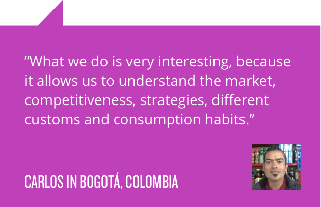 Employee Quote Box from Carlos in Bogota, Colombia
